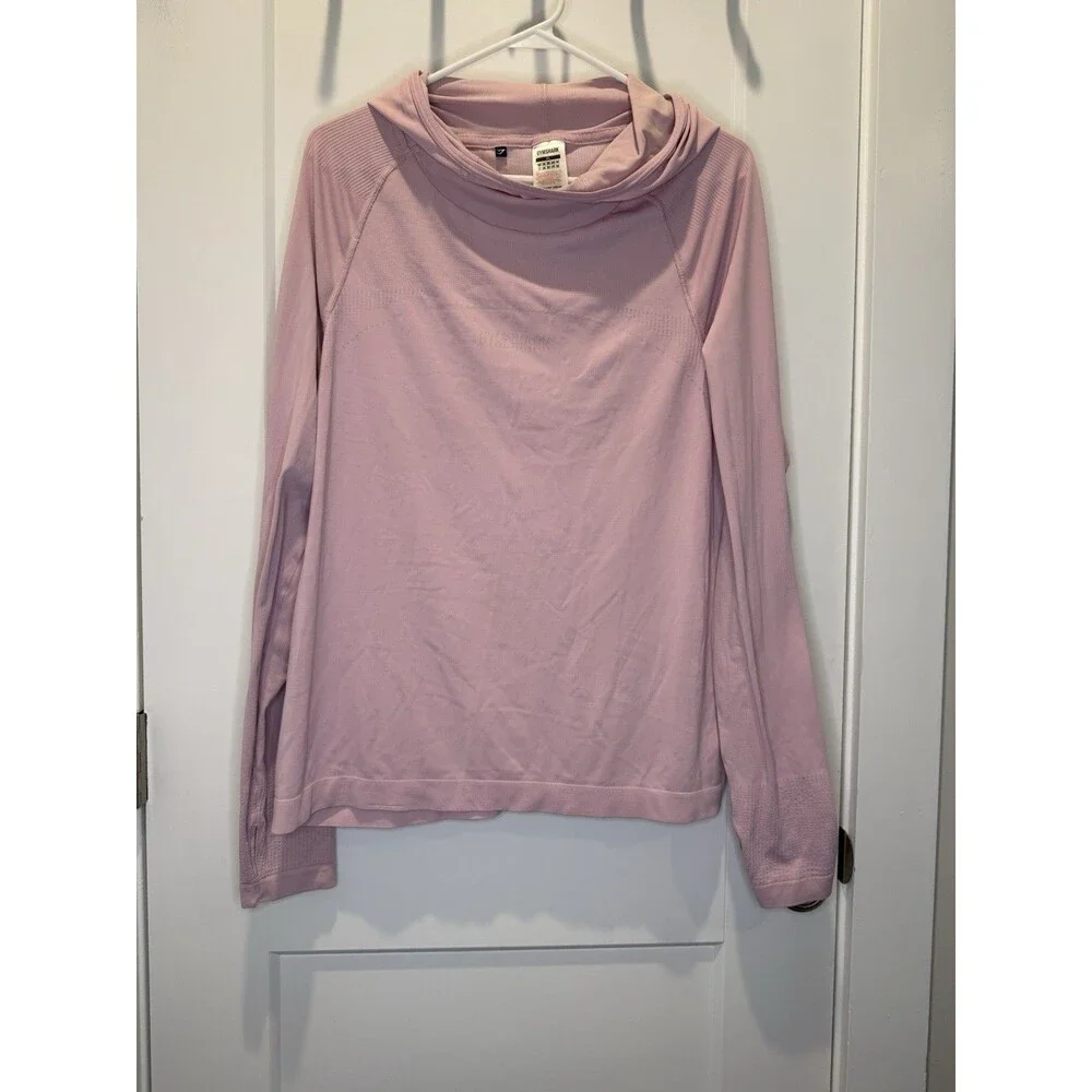 Gymshark Shirt Women's X-Large Purple Long Sleeve Hoodie Active Stretch Gym - Picture 1 of 6